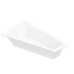 Baignoire asymétrique gauche 160x90 cm, blanc, Teesta GoodHome