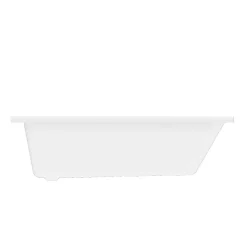 Baignoire asymétrique gauche 160x90 cm, blanc, Teesta GoodHome