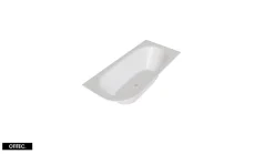 Baignoire Asymétrique sans Tablier - 180 x 80 cm - AVITA SANS TABLIER - DROITE - 1 REPOSE-TÊTE OFFERT