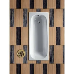 Baignoire avec pieds CONTESA 150x70cm percée un trou en acier blanc - ROCA - A236096000