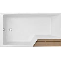 Baignoire bain douche 150 x 80 cm JACOB DELAFON Neo blanc brillant gauche