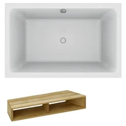 Baignoire bain douche 140 X 90 JACOB DELAFON Capsule + marche pieds