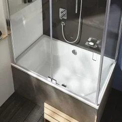 Baignoire bain douche 120 X 80 JACOB DELAFON Capsule + marche pieds