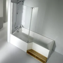 Baignoire bain douche 170 x 90 cm JACOB DELAFON Neo blanc mat gauche