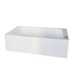 Baignoire bain douche JACOB DELAFON Malice antidérapante + tablier angle 160 x 85 droite