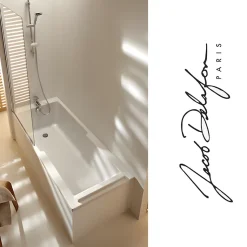 Baignoire bain douche JACOB DELAFON Struktura + pare bain + tablier + étagère 170 x 70