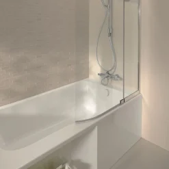 Baignoire bain douche JACOB DELAFON Malice version droite Blanc brillant 160 x 85