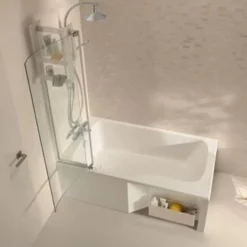 Baignoire bain douche JACOB DELAFON Malice, version gauche Blanc brillant 160 x 85