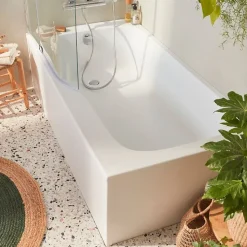 Baignoire bain douche JACOB DELAFON Malice antidérapante + nettoyant 160 x 85 version gauche