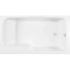 Baignoire bain douche JACOB DELAFON Malice antidérapante, version droite 170x90 cm Blanc mat