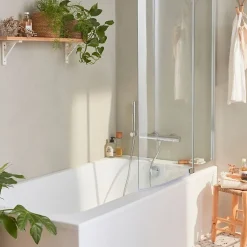 Baignoire bain douche JACOB DELAFON Malice 160 x 85 cm version Droite, Blanc mat