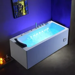 Baignoire balneo HAMILTON 160 1 place ARCHIPEL 160x75 - DROITE