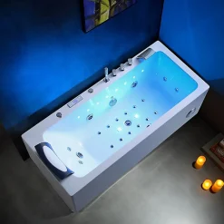 Baignoire balneo HAMILTON 160 1 place ARCHIPEL 160x75 - DROITE