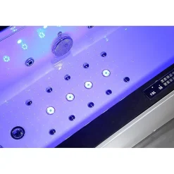 Baignoire balneo LORD SOLO BLACK 1 place ARCHIPEL 170x75 - GAUCHE
