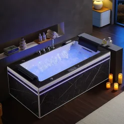 Baignoire balneo Thérapeutique ALTESS BLACK 180 2 places ARCHIPEL - 180x90