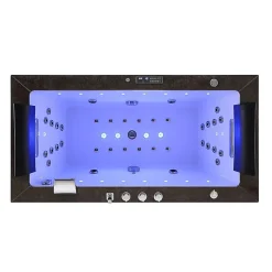 Baignoire balneo Thérapeutique ALTESS BLACK 180 2 places ARCHIPEL - 180x90