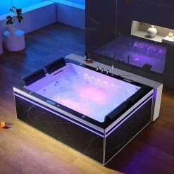 Baignoire balneo Thérapeutique ALTESS DUO BLACK 2 à 4 places ARCHIPEL - 190x140