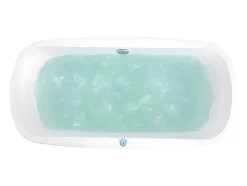 Baignoire balnéo à leds SIRGAO - 1 place - 155L - 150x75 cm - Blanche