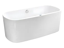 Baignoire balnéo à leds SIRGAO - 1 place - 155L - 150x75 cm - Blanche