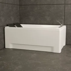 Baignoire balnéo 2 places droite Tonsay Duo 180x120 cm, blanc, by Spalina