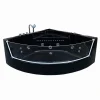 Baignoire Balnèo 150 X 150 cm Chromothérapie 8 jets Black Maple