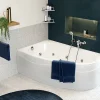 Baignoire balnéo asymétrique angle droit 160 x 100 cm Allibert Intensea Elba Duo + tablier