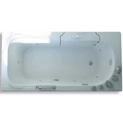 Baignoire balnéo avec porte à gauche 153 x 76 cm Oleander