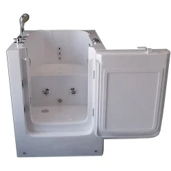 Baignoire Balnèo avec porte pour seniors 93 x 83 x h100 cm Lavander