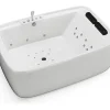 Baignoire balnéo blanche - 2 places - 390 L - 180 x 120 x 60 cm - VOLUTA