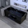 Baignoire balnéo Caïman Black 32 jets Whirlpool