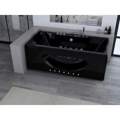 Baignoire balnéo Caïman Black 32 jets Whirlpool
