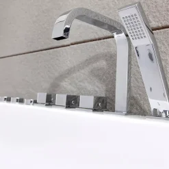 Baignoire balnéo droite Sikinos 170x78 cm, By Spalina