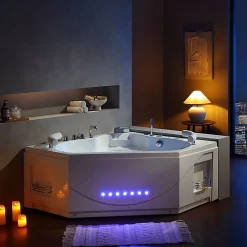 Baignoire balnéo Dubaï 47 jets + massage cervicales Whirlpool