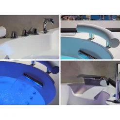 Baignoire balnéo Dubaï 47 jets + massage cervicales Whirlpool