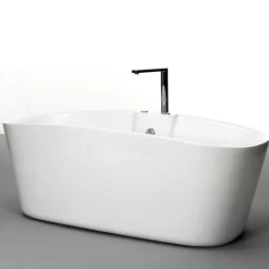 Baignoire balnéo îlot Tao Bulle 170x80 cm, blanc, By Spalina