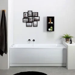 Baignoire Balnéo Rectangulaire En Acrylique Blanc Ester