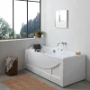Baignoire Balnéo Rectangulaire Avec Panneau Latéral Diletta À Gauche