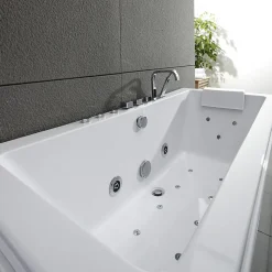 Baignoire Balnéo Sikinos White Jets, 170x80cm, by Spalina