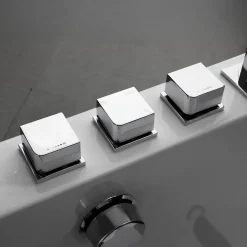 Baignoire Balnéo Sikinos White Jets, 170x80cm, by Spalina