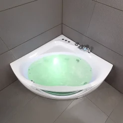Baignoire Balnéo Tasmanie White Jets, 135x135cm, by Spalina