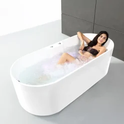 Baignoire Balnéo Ukio white Bulle 175x75x65cm, by SPALINA