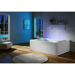 Baignoire balnéo VICTORIA BLANC 2 places 192x142 - DROITE