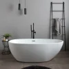 Baignoire Centrale Ovale En Acrylique Blanc Alexandra