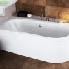 Baignoire d'angle - avec tablier blanc et repose tête offert - AVITA - 180 x 75 cm - Gauche