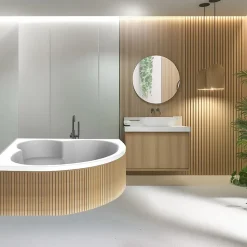 Baignoire d'angle 150 x 150 cm Maylis sans tablier Valentin