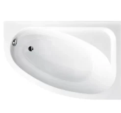 Baignoire d'angle CORNEA 140x80 cm droite avec tablier