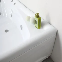 Baignoire D'angle Double Avec Hydromassage Aida Gauche