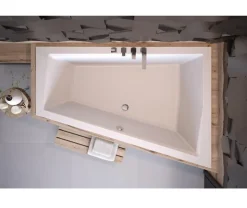 Baignoire d'angle Droit ULTIMA DUO ultra-slim - 170cm
