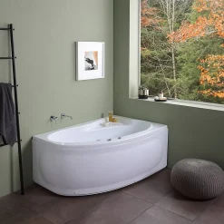 Baignoire D'angle Droite Ambra Avec Hydromassage