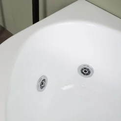 Baignoire D'angle Droite Ambra Avec Hydromassage
